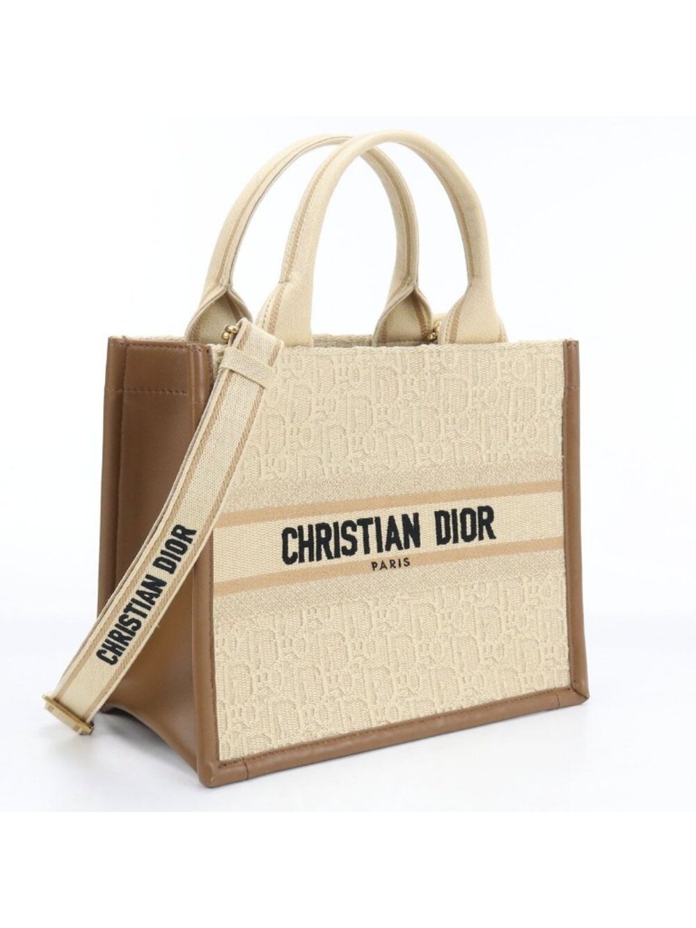 Dior Small 2-Way Book Tote Bag Dior Oblique